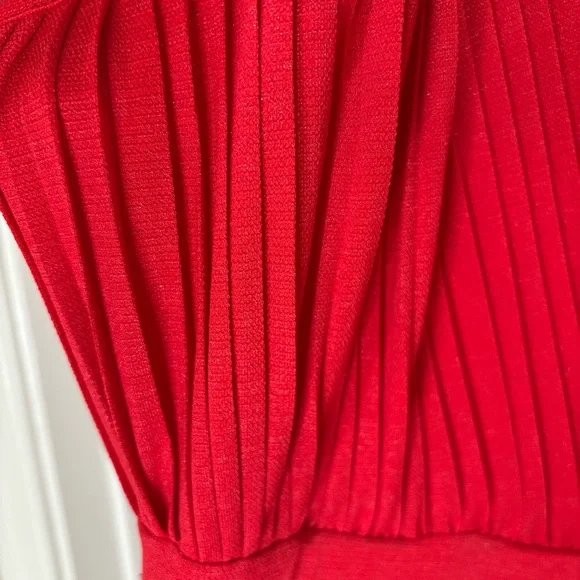 NWT Anthropologie x Tracy Reese Pleated Red Midi Sleeveless Dress | sz M - Picture 14 of 17
